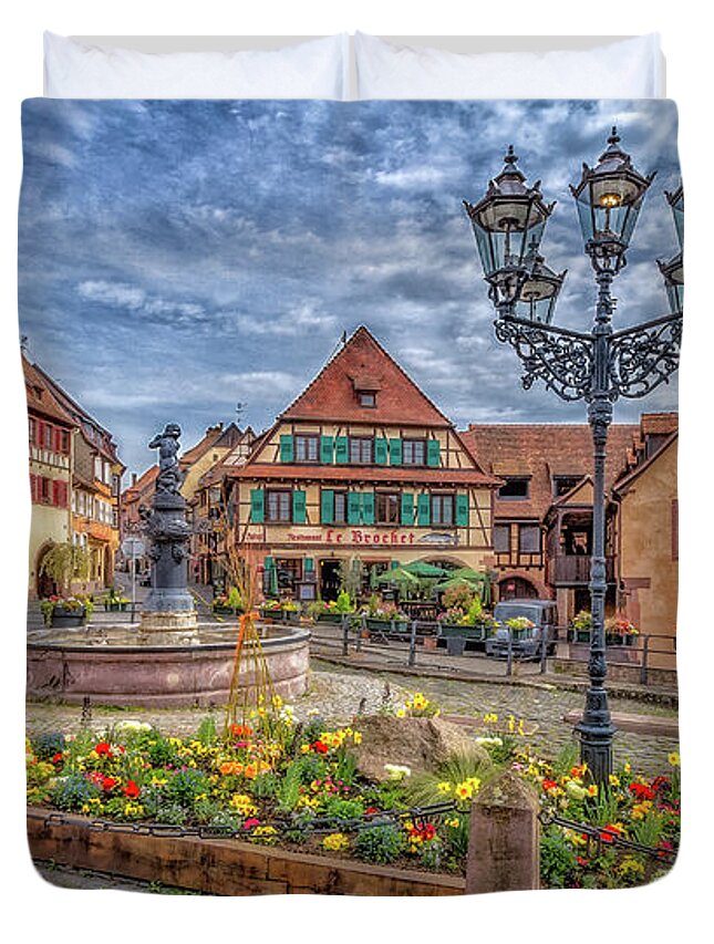 Barr Duvet Cover featuring the photograph Historical gems in the Alsace #2 by Bernd Laeschke