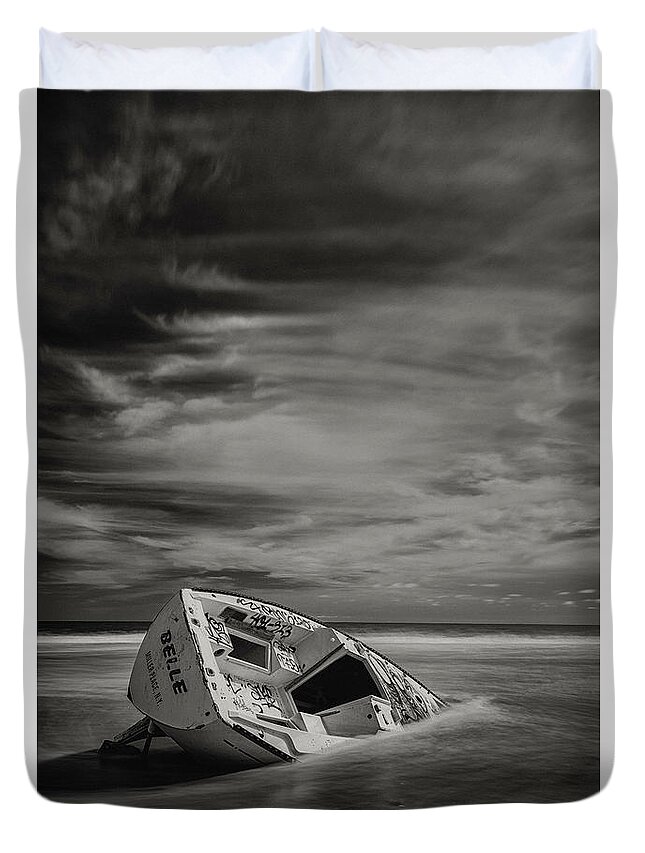 North Carolina Duvet Cover featuring the photograph Long Way From Home #4 by Robert Fawcett