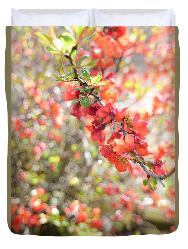 Floral Duvet Cover featuring the photograph Sweet Memories #3 by Bonnie Bruno