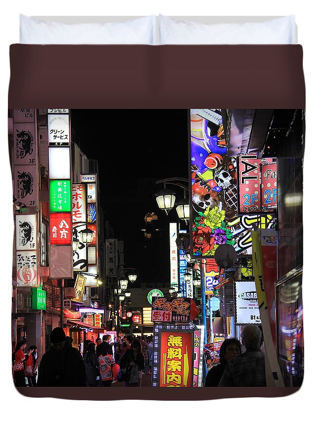 Tokyo Duvet Cover featuring the photograph Tokyo, Japan - Shibuya Crossing #3 by Richard Krebs