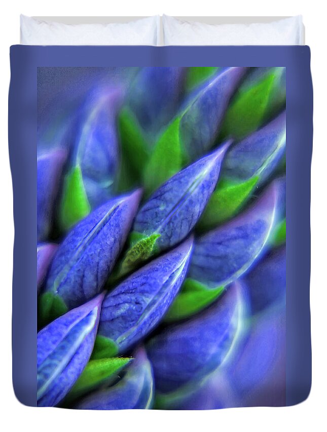 Lupine Duvet Cover featuring the photograph Wild Lupine #3 by Bonnie Bruno