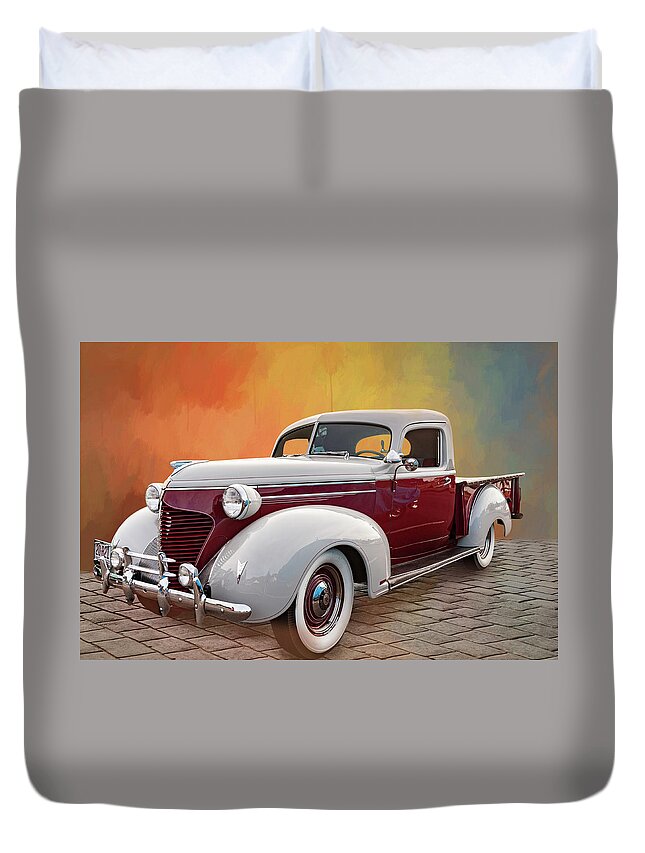 Hudson Duvet Cover featuring the photograph 38 Hudson Pick-up by Jim Hatch