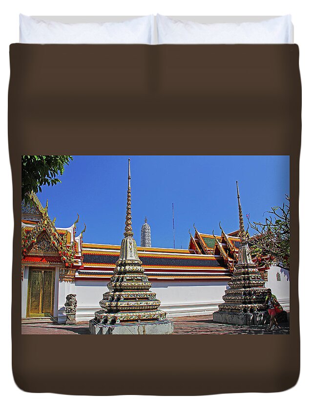 Bangkok Duvet Cover featuring the photograph Bangkok, Thailand - Wat Phra Kaew - Temple Of The Emerald Buddha #5 by Richard Krebs