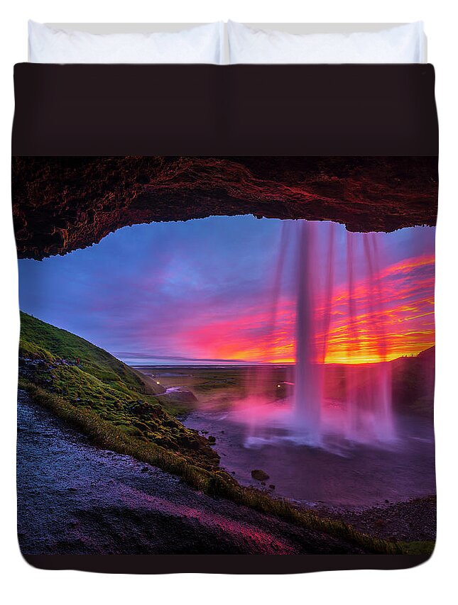 Cave Waterfall Duvet Covers