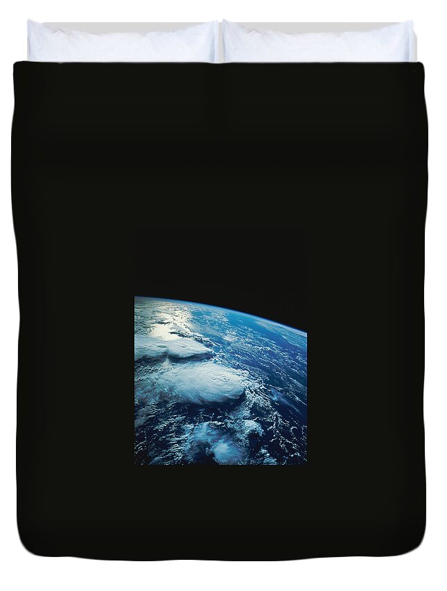 Majestic Duvet Cover featuring the photograph Earth From Space #5 by Stocktrek