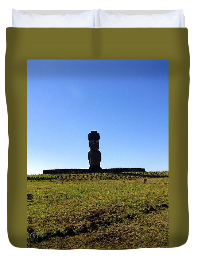 Easter Island Chile Duvet Cover featuring the photograph Easter Island Chile #73 by Paul James Bannerman