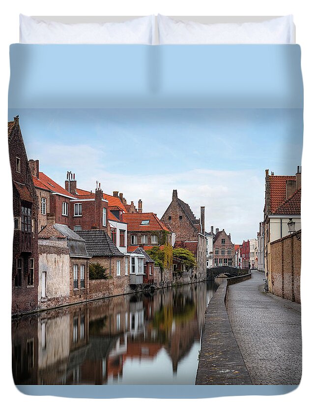 Gouden-handrei Duvet Cover featuring the photograph Brugge - Belgium #8 by Joana Kruse
