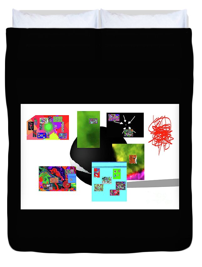 Walter Paul Bebirian Duvet Cover featuring the digital art 9-13-2015gabcdefghij by Walter Paul Bebirian