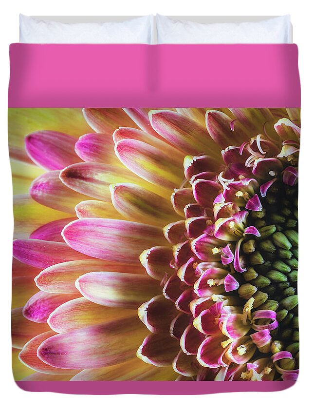Flora Duvet Cover featuring the photograph A Burst of Spring by Laura Roberts
