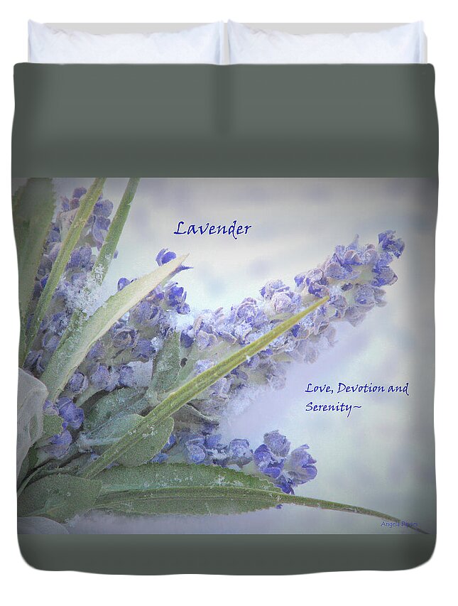 Lavender Duvet Cover featuring the photograph A Gift Of Lavender by Angela Davies