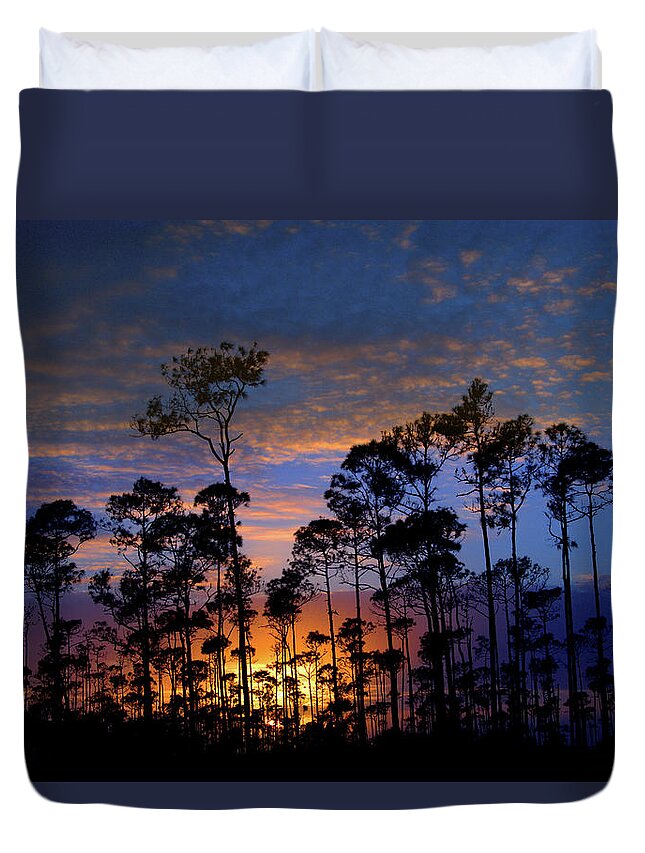 Sunset Duvet Cover featuring the photograph A thousand suns by Montez Kerr