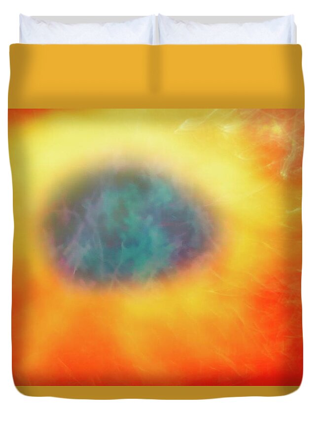 Art Duvet Cover featuring the digital art Abstract 50 by Steve DaPonte