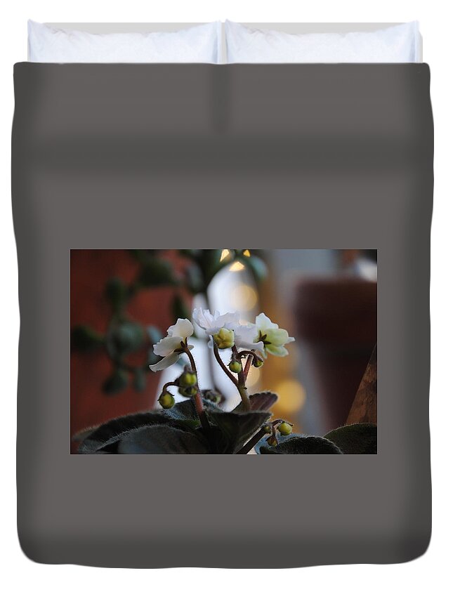 Flower Duvet Cover featuring the photograph African Jade by Vallee Johnson