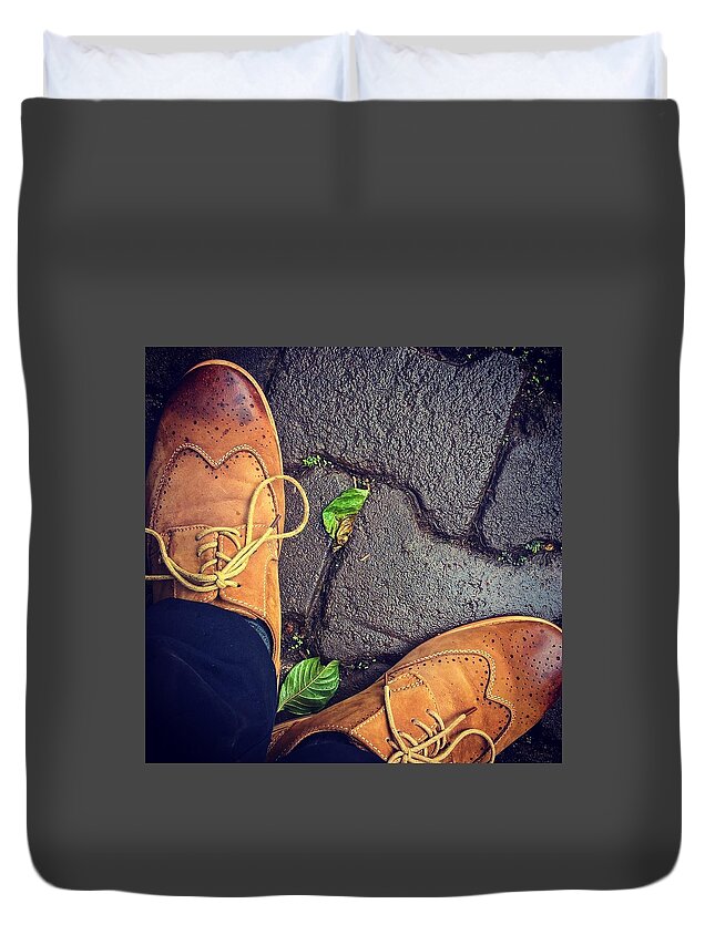 Shoes Duvet Cover featuring the photograph Afternoon delight by Mark Ddamulira