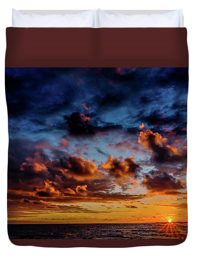 Hawaii Duvet Cover featuring the photograph Almost a Painting by John Bauer
