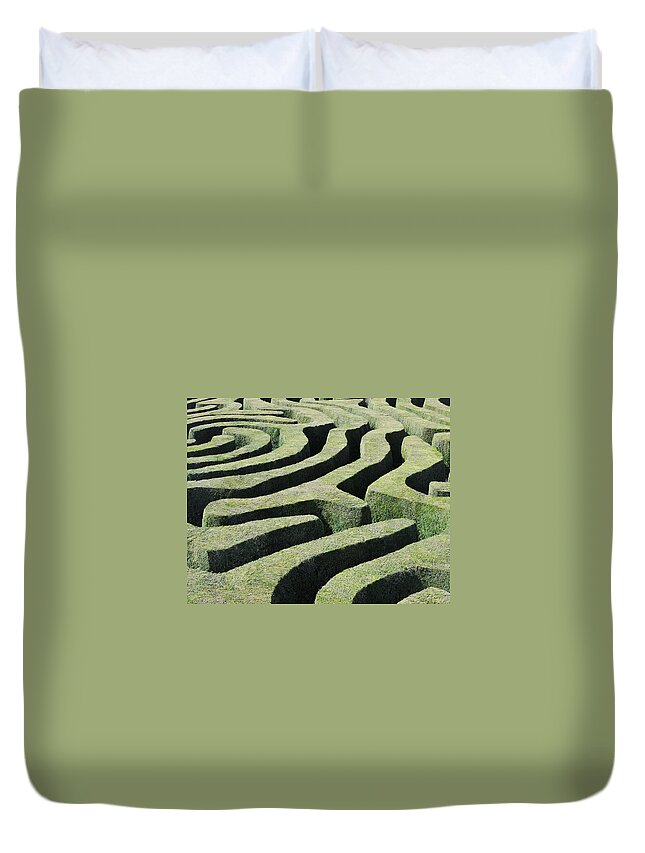 Confusion Duvet Cover featuring the photograph Amazing Maze by Oversnap