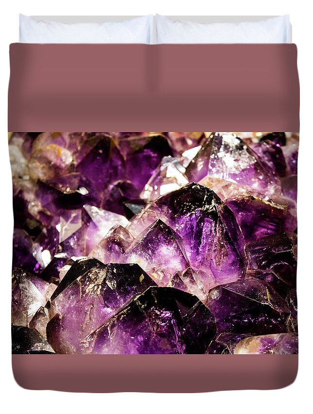 Amethyst Duvet Cover featuring the photograph Amethyst Dream by Susie Weaver