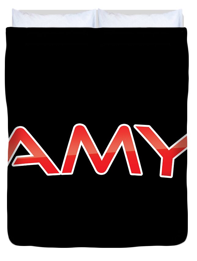 Amy Duvet Cover featuring the digital art Amy by TintoDesigns
