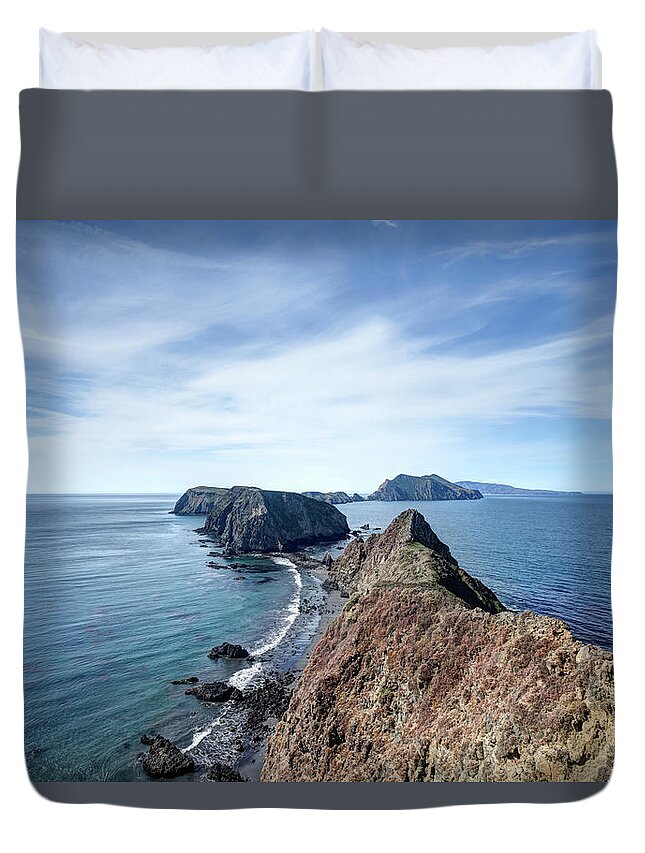 California Duvet Cover featuring the photograph Anacapa Island by Andrewhelwich