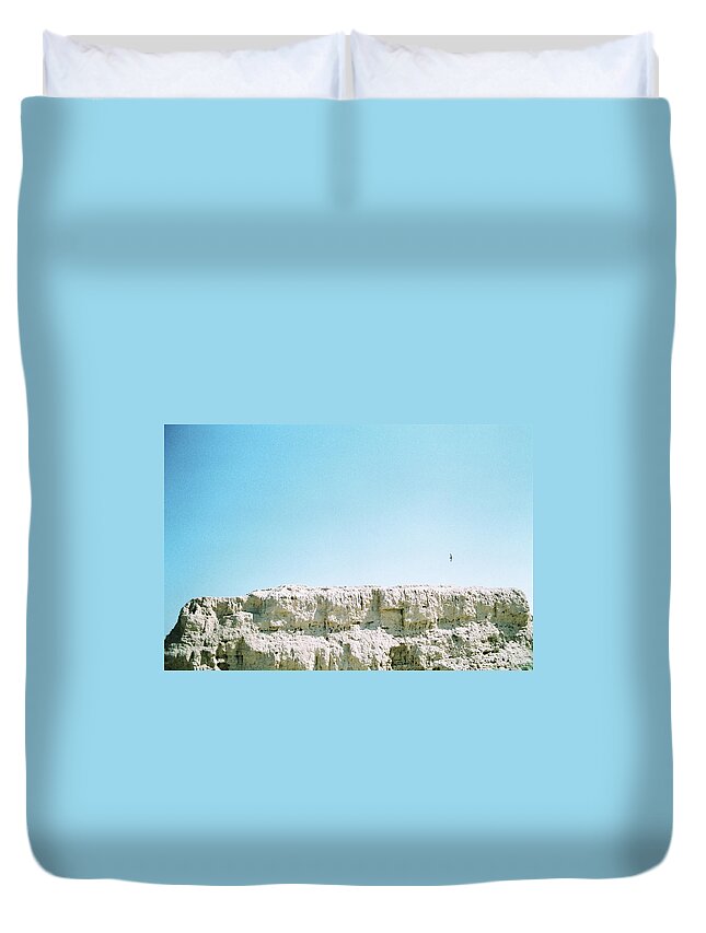 Tranquility Duvet Cover featuring the photograph Ancient Great Wall by Richardhwc