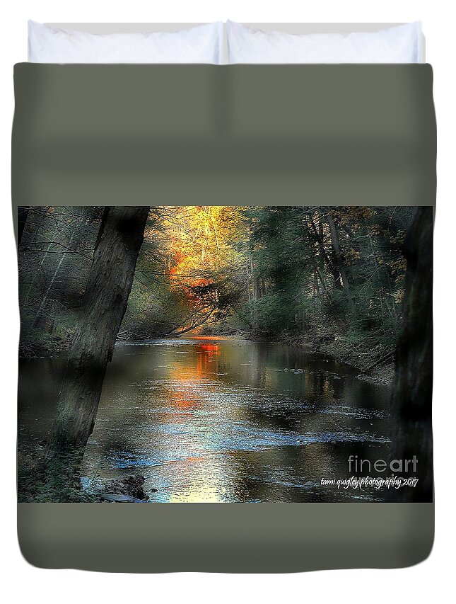 Autumn Duvet Cover featuring the photograph And Autumn Comes by Tami Quigley