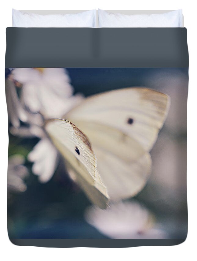 Blue Duvet Cover featuring the photograph Angelic by Michelle Wermuth
