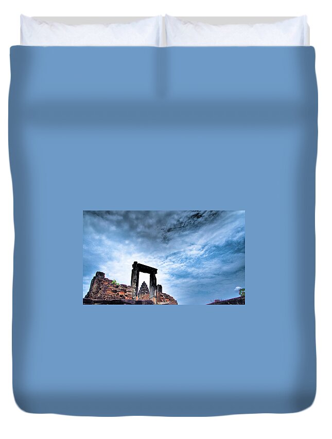 Cambodian Culture Duvet Cover featuring the photograph Angkor by Cjfan