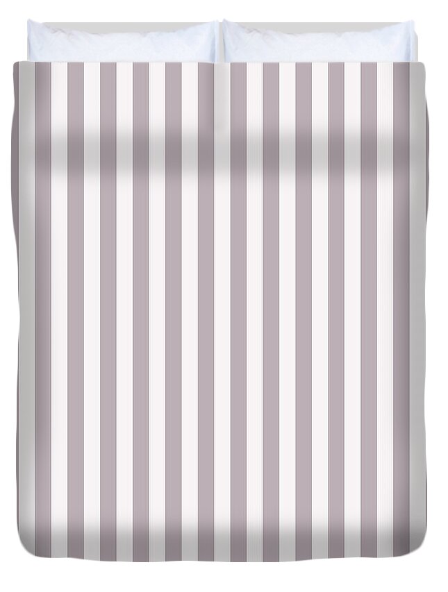 Annas Song Duvet Cover featuring the photograph Annas Song Soft Dusty Rose Stripes by Sharon Mau