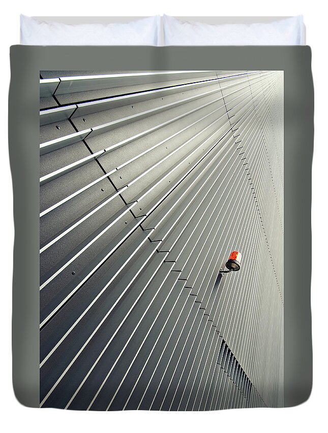 In A Row Duvet Cover featuring the photograph Architecture by Wecand