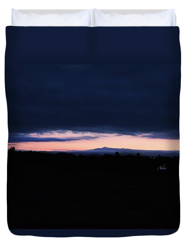 Mount Mansfield Duvet Cover featuring the photograph Mount Mansfield September Sunrise One by Felipe Adan Lerma