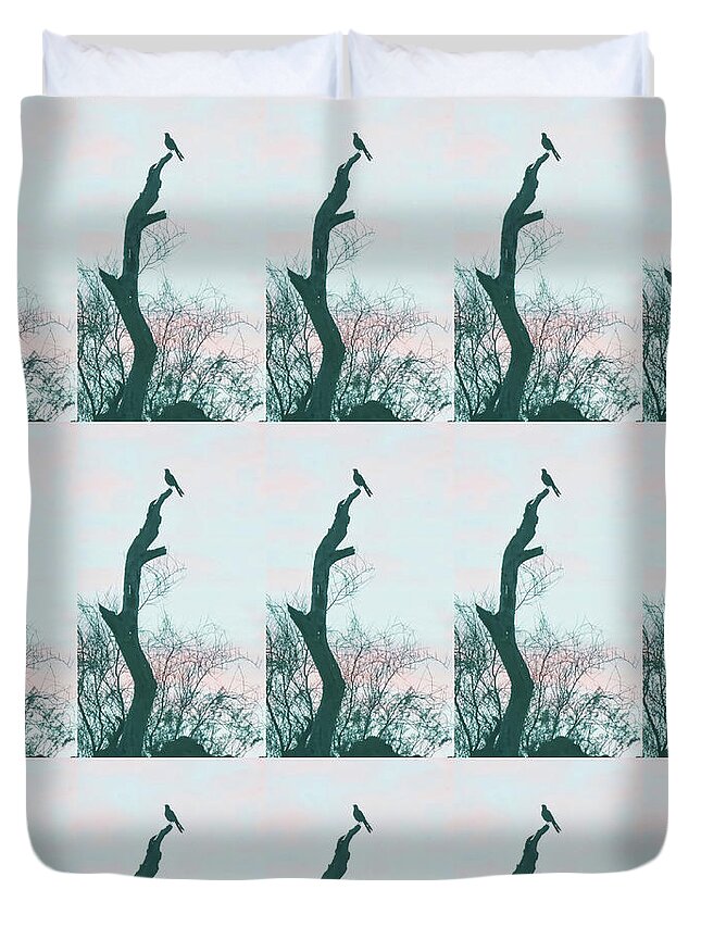 Arizona Duvet Cover featuring the photograph Proud Thrasher by Judy Kennedy