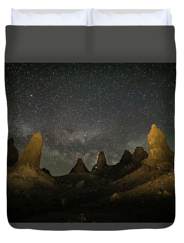 Stars Duvet Cover featuring the photograph Astroscapes 6 by Ryan Weddle