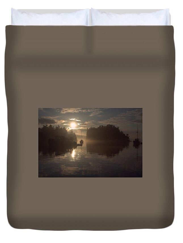 Reflection Duvet Cover featuring the photograph At peace by Fred Bailey