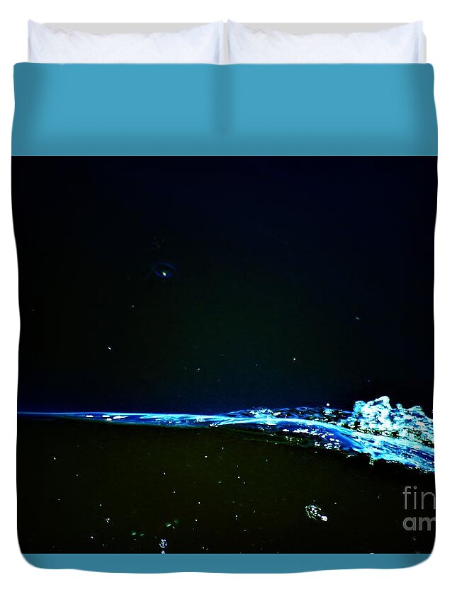 Waterfall Duvet Cover featuring the photograph At the Dropoff Point by Merle Grenz