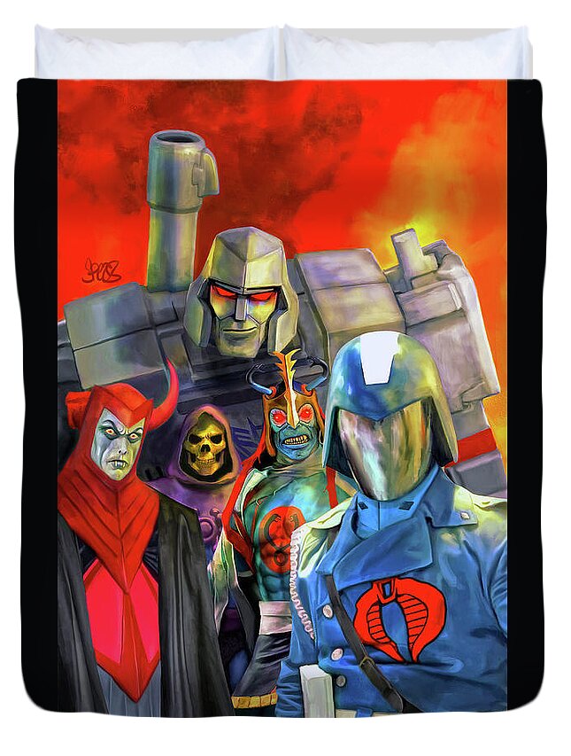 Bad Guys From The 80s Cartoons Duvet Cover For Sale By Mark Spears
