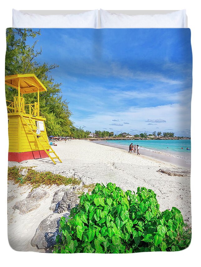 Estock Duvet Cover featuring the digital art Barbados, Lesser Antilles by Pietro Canali