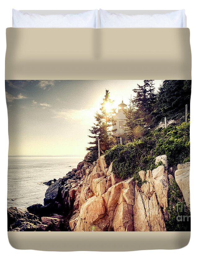Usa Duvet Cover featuring the photograph Bass Harbor by RicharD Murphy