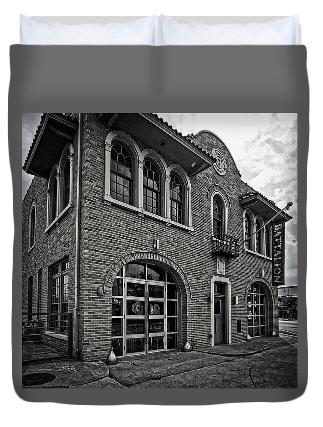 Architechture Duvet Cover featuring the photograph Battalion by George Taylor