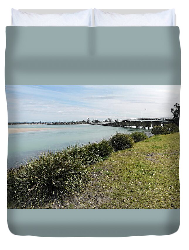 Forster Nsw Australia Duvet Cover featuring the digital art Beautiful Forster 665544 by Kevin Chippindall