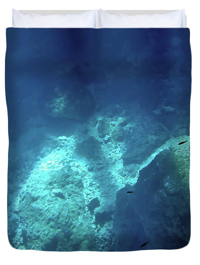 Devils Den Duvet Cover featuring the photograph Beauty In The Clear Water by D Hackett