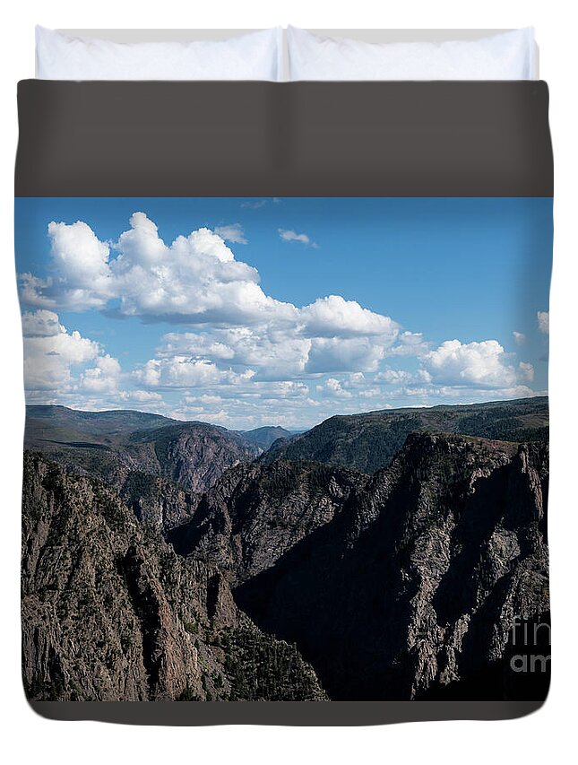 Black Canyon Duvet Cover featuring the photograph Black Canyon of the Gunnison by Jeff Hubbard