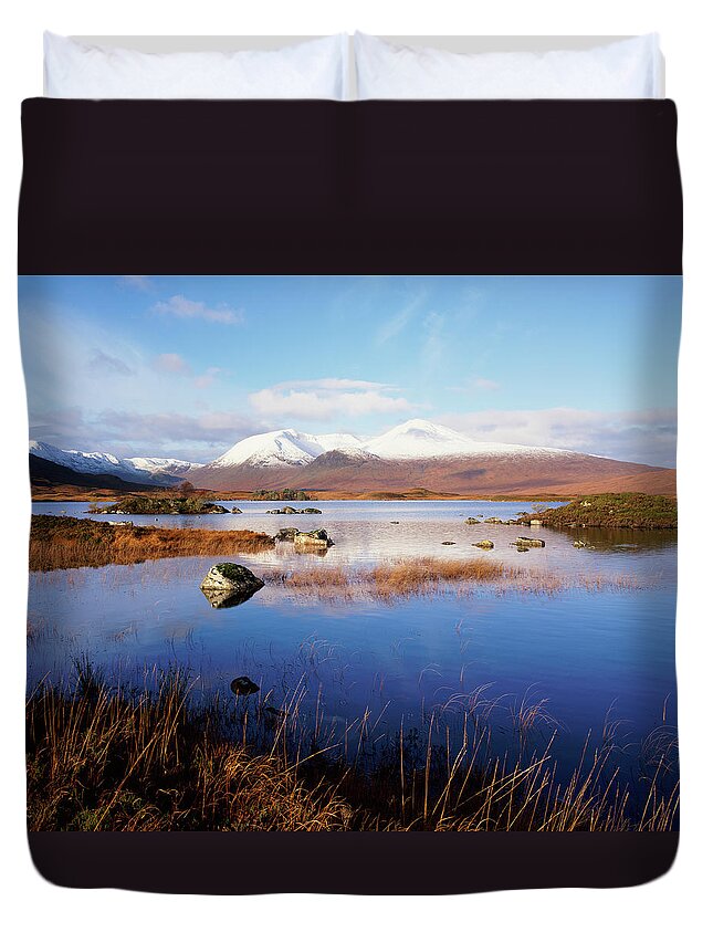 Scenics Duvet Cover featuring the photograph Black Mount, Rannoch Moor, Strathclyde by Abel