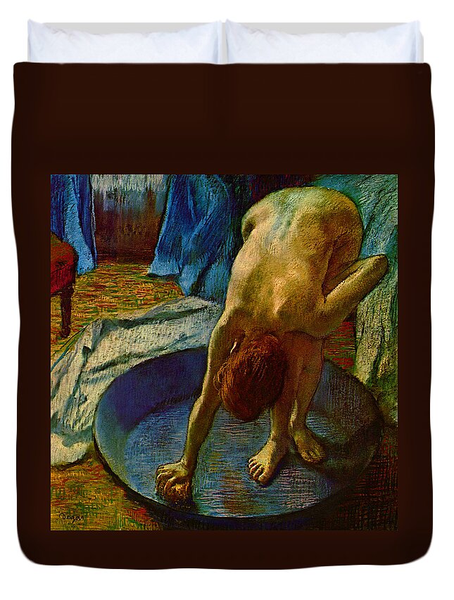 Post Modern Duvet Cover featuring the digital art Blend 14 Degas by David Bridburg