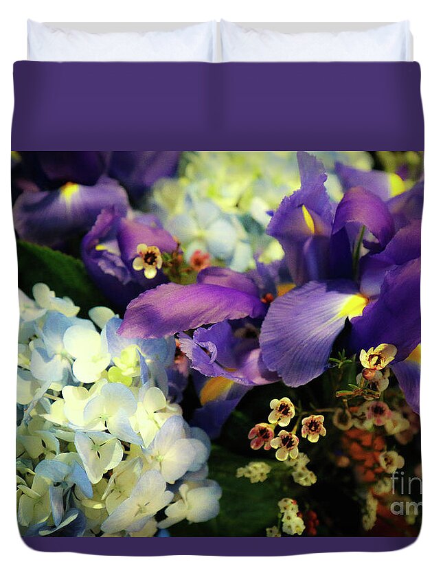 Flowers Duvet Cover featuring the photograph Bloom of Color by Veronica Batterson