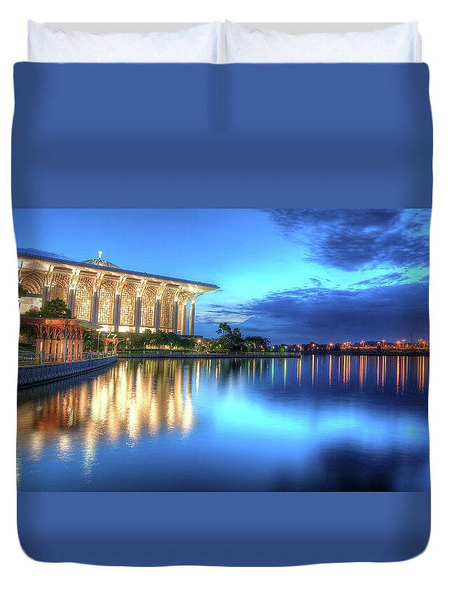 Tranquility Duvet Cover featuring the photograph Blue Hours On Evening by © Annamir@putera.com
