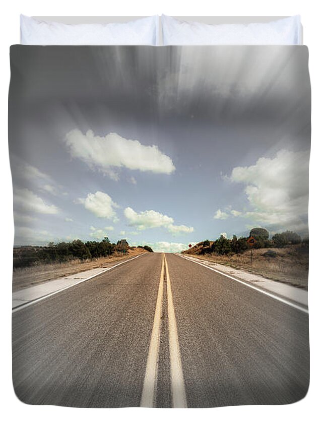 Gila National Forest Duvet Cover featuring the photograph Blurry Time in New Mexico by Raul Rodriguez