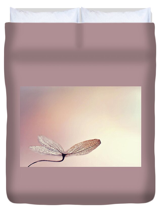 Hydrangea Duvet Cover featuring the photograph Blushing by Michelle Wermuth