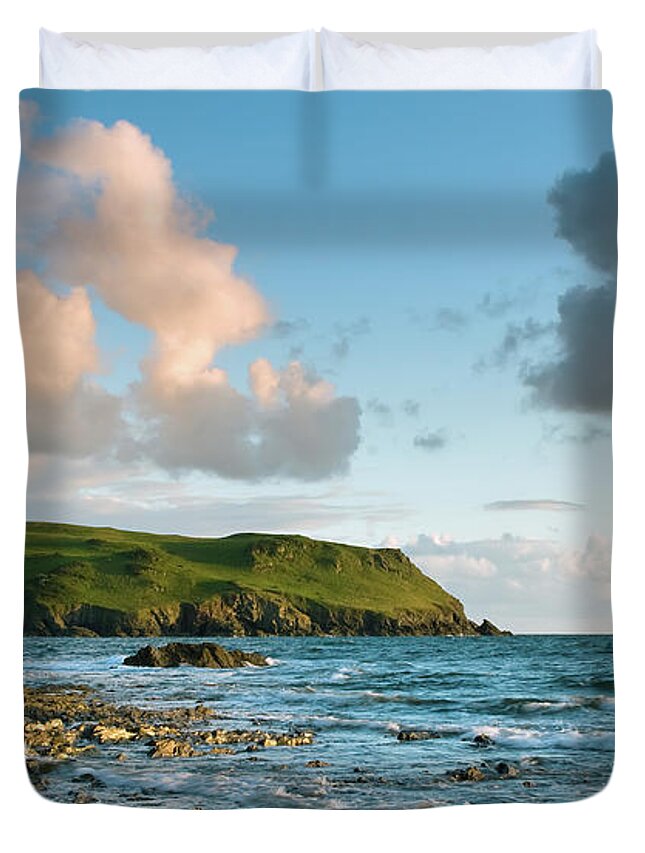 Scenics Duvet Cover featuring the photograph Bolt Tail by Devonshots