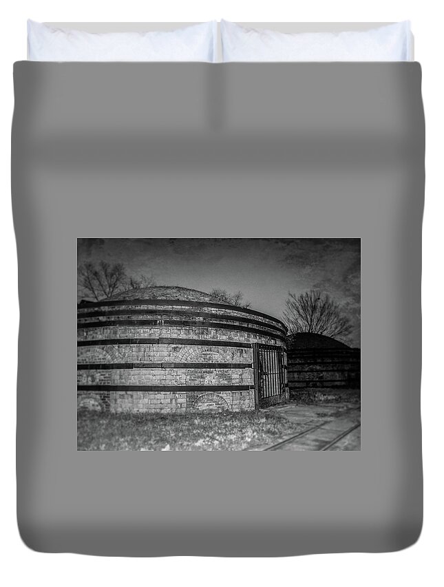 2010 Duvet Cover featuring the photograph Brickworks 1 by Charles Hite