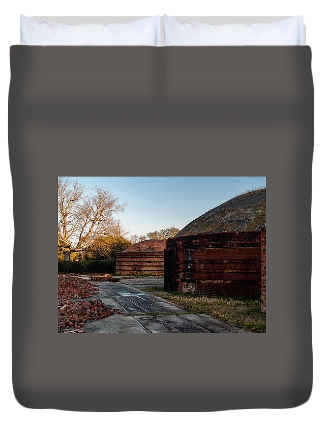 2010 Duvet Cover featuring the photograph Brickworks 8 by Charles Hite